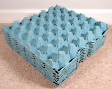 10 x Cardboard Pulp Chicken Duck Egg Trays - Each Tray Holds 30 Eggs Art Craft