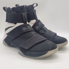 Nike LeBron Soldier 10 Black White 844378-001 Mens Shoes Size 12 US