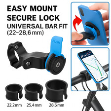 QUAD-LOCK Bike & Motorcycle Phone Holder Stand Secure Mount Bracket Universal