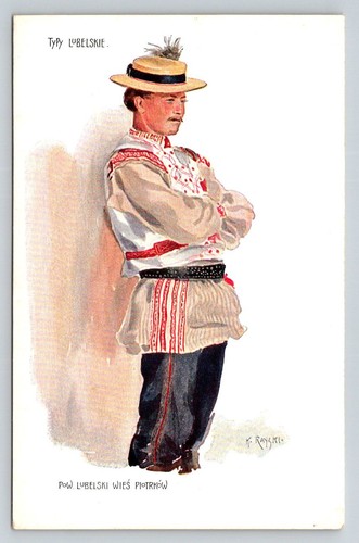Poland folk costume piotrków - poland,
