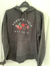 Ladies Aeropostale Dark Grey Hooded Sweatshirt. Size XL. Good Condition