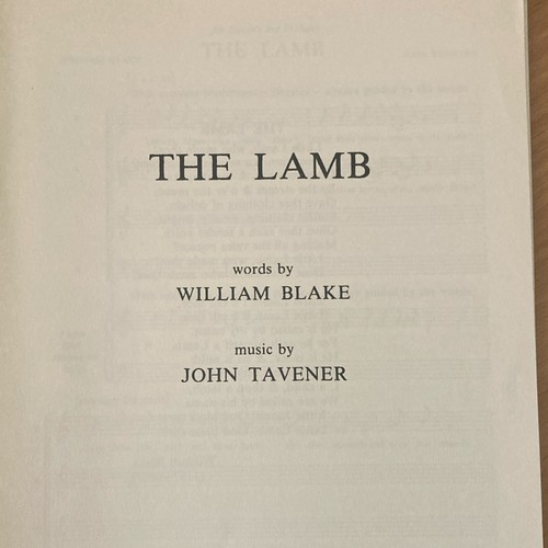 John tavener the lamb words - tavener,