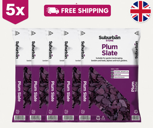Plum slate chippings 100kg 5 - plum,