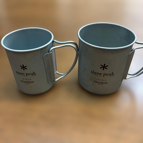 Snow peak titanium single - snow, mug