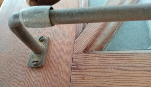 Vtg brass porch - brass, door