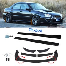 Black Front Bumper Lip Spoiler