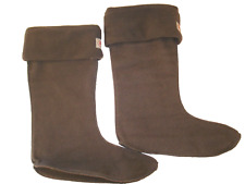 BRIERS grey fleece wellington boot liners warmers UK4-6, 11"- 12" long