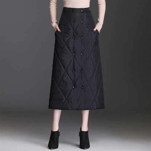 Women padded long skirt - padded, thick