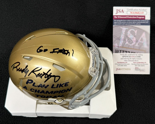 Rudy ruettiger signed notre - rudy,