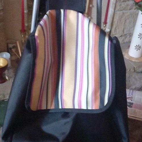 Black soft polyester shopping - polyester,
