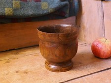 A Fabulous Early Treen Beaker Possibly Table Salt Wonky Worn Wonderful Thing