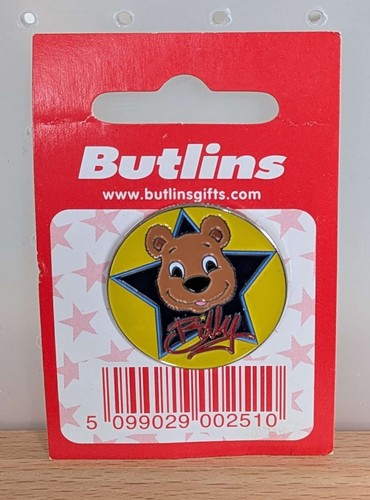 Billy butlins bear enamel pin - bear,