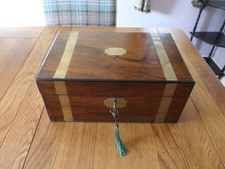 ANTIQUE WALNUT WRITING SLOPE WITH SECRET DRAWERS