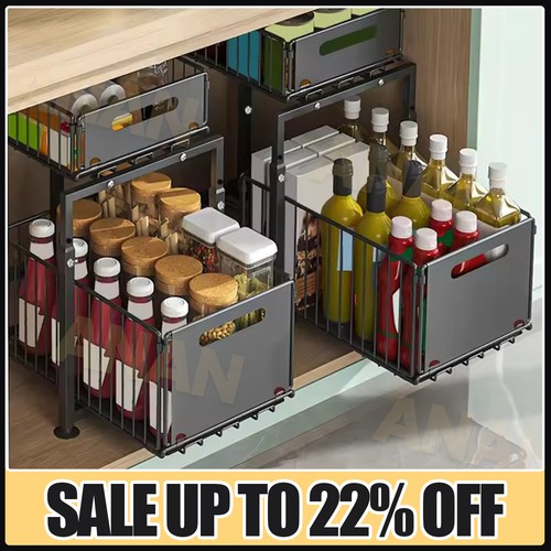 Tier under sink storage - 2,