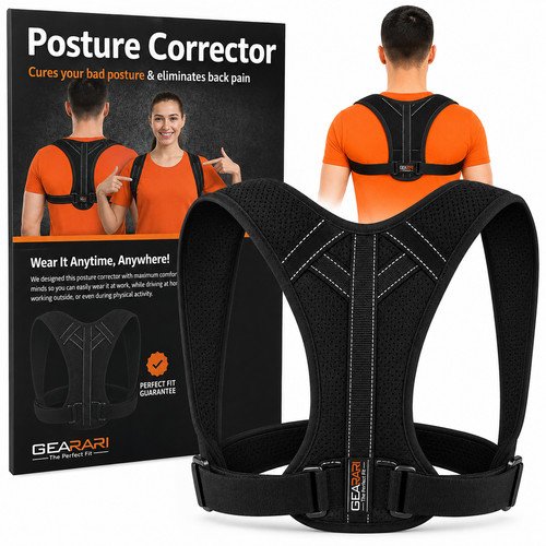 Gearari posture corrector back - posture,