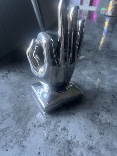 Sign ceramic hand - ceramic,