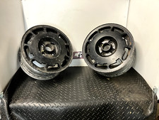 Volkswagen VW Golf Mk 1 2 Set Of 2 Black Pirelli P Slot Alloy Wheel 171601025AA