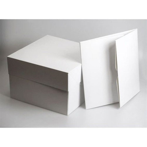 White cake boxes with lid - boxes, 10