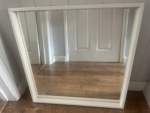 White frame ikea - wall, mirror