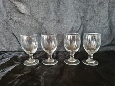 Antique Dram Glasses set of 4 !  Toasting / Whisky etc FREE UK P*P