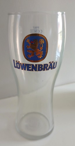 Lowenbrau pint glass - lowenbrau,