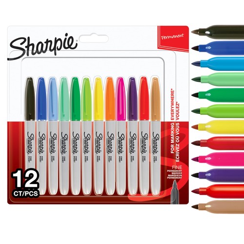 Sharpie permanent markers fine - permanent,