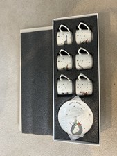 Karaca Ceramic Espresso Cup Set 6 Pieces with Saucers With Little Prince