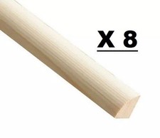 Quadrant Trim Pine Decorative Moulding Flooring Edging Beading Quad 18 & 21mm