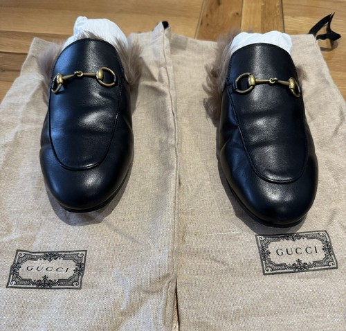 Gucci fur princetown - gucci,