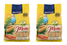 2 X 500G VITAKRAFT MENU BUDGIE SEED FOOD WITH VITAMINS & GERBS MINERALS 