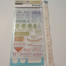 Recollection Planner  Sentiments Stamps and Stencil - 53 pieces