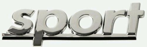 Sport chrome decal metal - decal, 3d