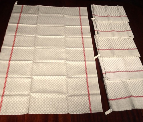 Lot vintage beige damask - of, 6
