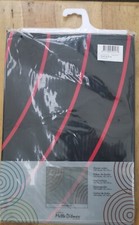 Shower Curtain BOX OF 10  180cm x 200cm Red Circles (Designer) 100% Polyester. 