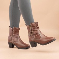 Lilley Womens Boot Brown Ankle