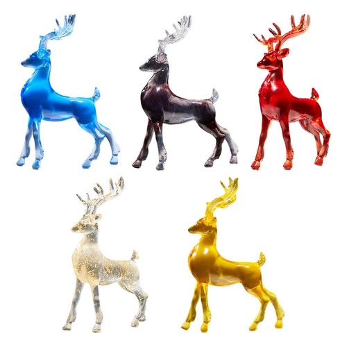 Resin deer sculpture desktop - resin,