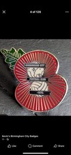 Birmingham City Football Club Badge. Remembrance Day Poppy