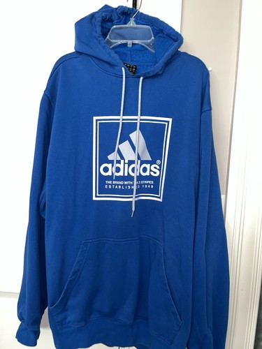 Adidas blue hoodie - blue, pull