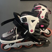 SFR Kids Adjustable Inline Roller Skates Girls Roller Boots 3-6