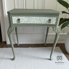 Vintage Wooden Green Console Table With Drawer - Side Table - Delivery available