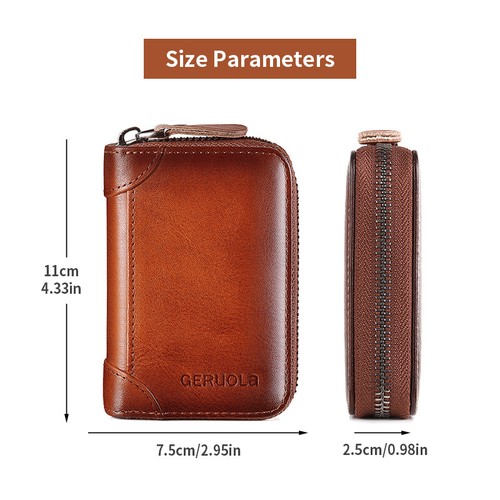Genuine leather credit - leather, card