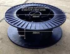 Empty Cable Drum/Reel - Made from H/duty ABS Black Plastic