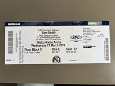 SAM SMITH  NEWCASTLE