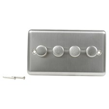 Volex Crabtree 4 Gang Turn On