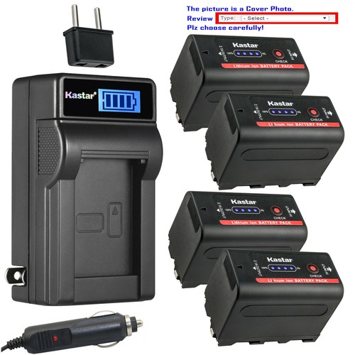 Kastar f780 battery lcd ac - np-f780,