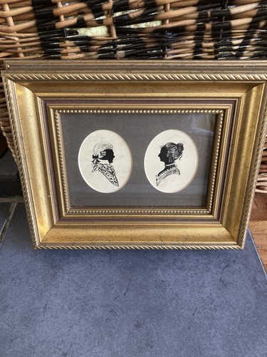 Vintage framed silhouette - vintage,