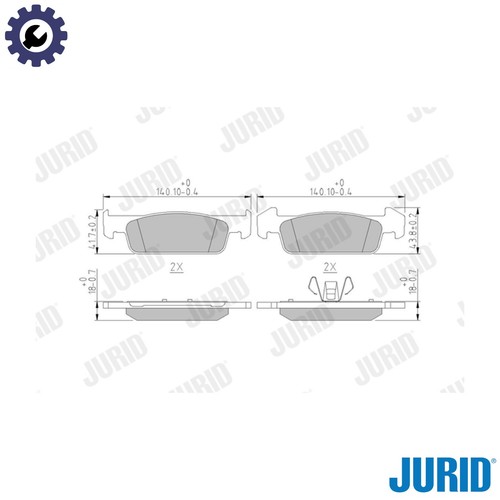 Brake pad set - brake,