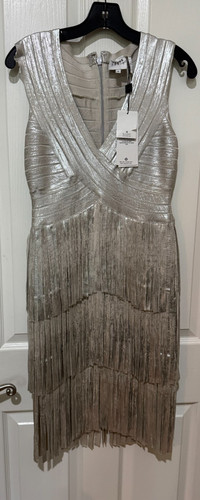 Nwt herve leger silver - nwt,