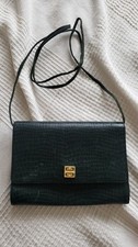 Vintage GIVENCHY  Crossbody Shoulder Bag In Dark Green