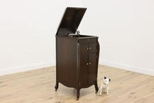 Victrola Record Player Antique Oak Phonograph VV-XI Records #55317